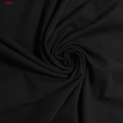 تاپ راحتی زنانه مدل پنبه‌ای رنگ مشکی ماییلدا