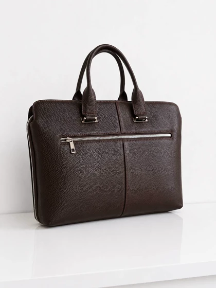 کیف اداری چرم طبیعی زنانه brown2