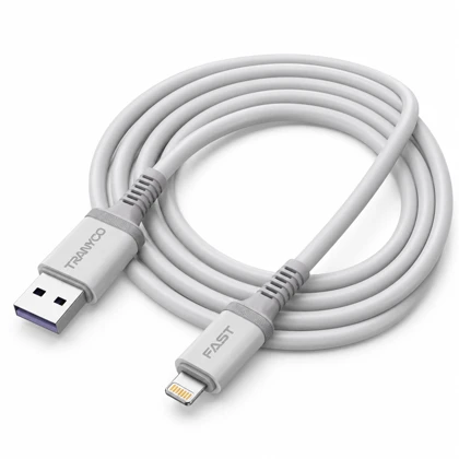 کابل شارژ USB به لایتنینگ ترانیو TRANYOO مدل T-X201 طول 1٫5 متر