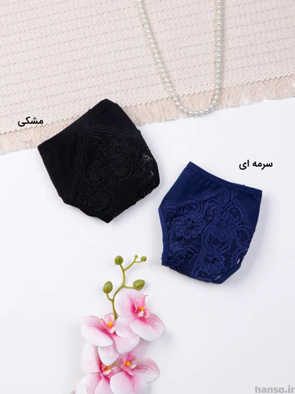 شورت زنانه اسلیپ نخ و گیپور شادی Shadi کد 324