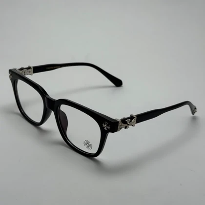 عینک بلوکات کروم هارتز مشکی نقره ای Chrome Hearts 2273 با پک کامل کروم هارتز - کیفیت مستر