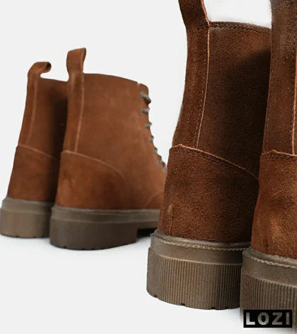 بوت مردانه قهوه ای Bershka مدل 5774