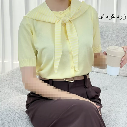 بلوز بافت کلاه دار 1007874