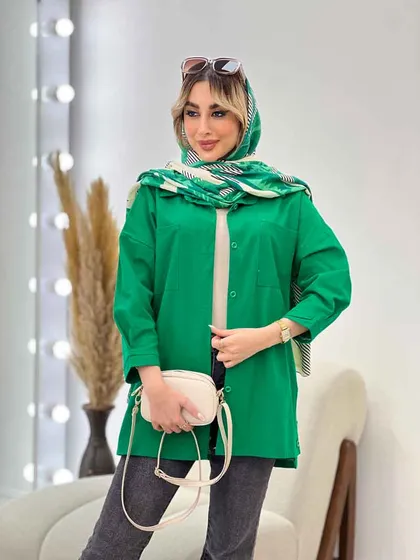 مانتو آستین پیله بغل سه دکمه