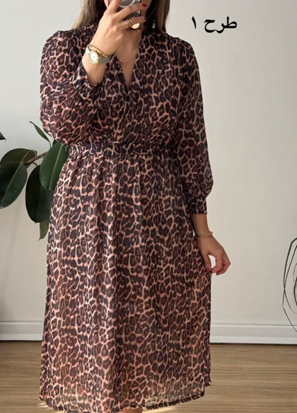 پیراهن حریر سرمه سری 21