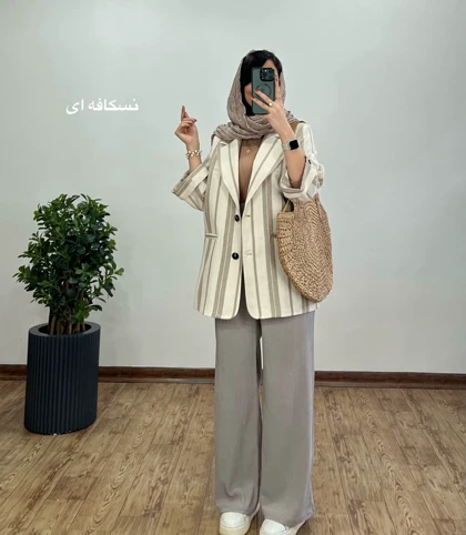 مانتو کتی لینن کنفی لیلیا با قد بلندتر(ایراد دار)