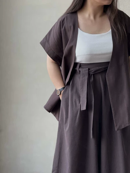 ست زنانه لینن کرال