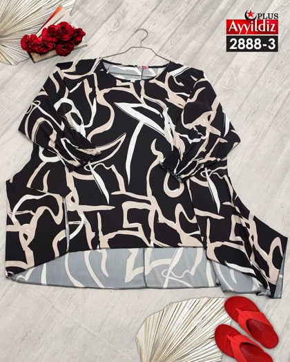 شومیز مجلسی زنانه سایز بزرگ کد 2888