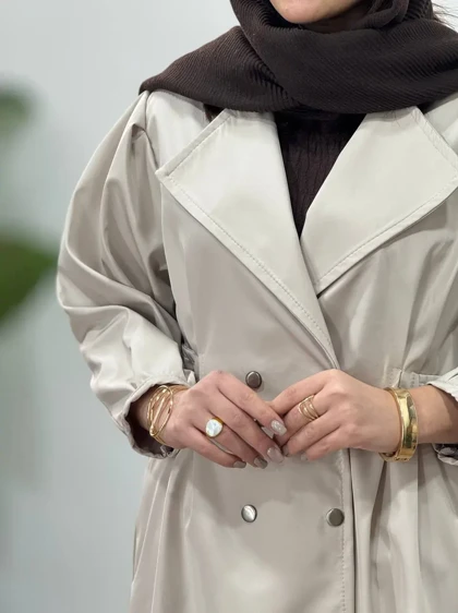 بارانی بلند ضد آب سمن