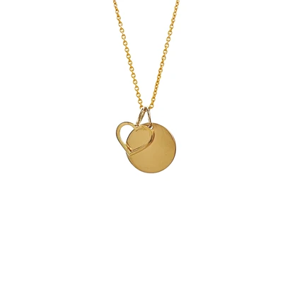 آویز قلب توخالی بل Belle small pendant