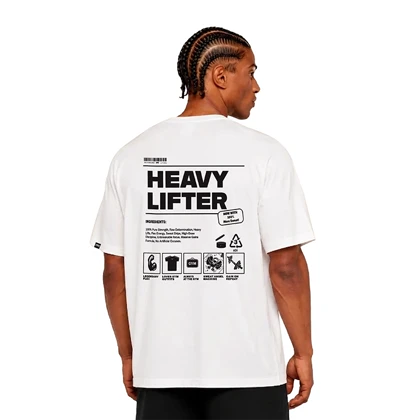 تیشرت مردانه زنانه اورسایز نخی 1991 HEAVY LIFTER مدل TS19108