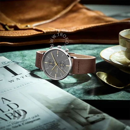 ساعت مچی عقربه ای مردانه دنیش دیزاین (Danish design) مدل IQ23Q1290 Koltur Chrono II Grey Gold