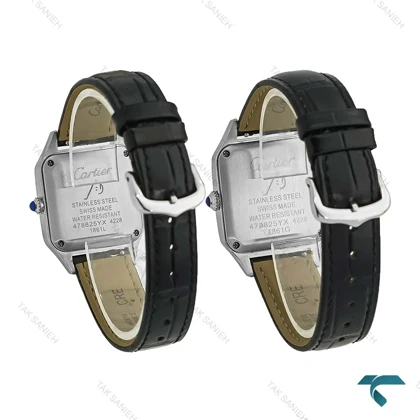 ساعت ست کارتیه سانتوس دومونت دورنگ طلایی Cartier-8306-S