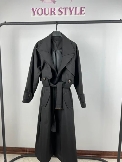 ترنچ کت بلند 7708