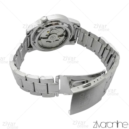 ساعت سیکو 5 اصل مردانه سیلور صفحه مشکی اتوماتیک 104173