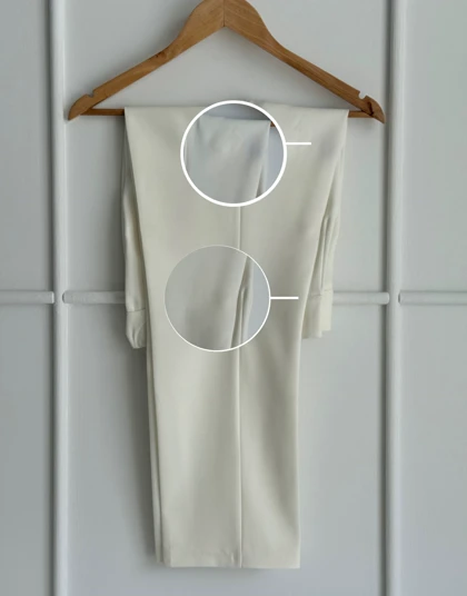 شلوار زنانه classic plus سفید Outlet collection