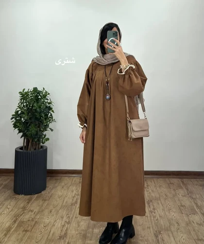 پیراهن مانتویی پاییزه رایلی
