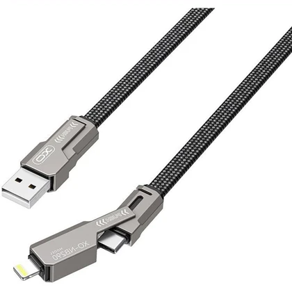 کابل شارژ 4 در 1 ایکس او مدل XO-NB290 توان 60W و طول 1m