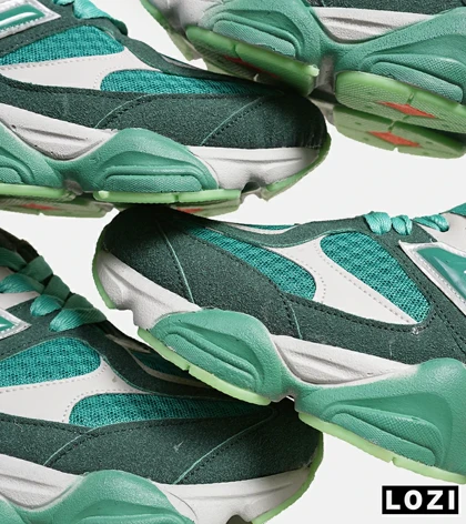 کفش کتانی مردانه سبز سفید NEW BALANCE 9060