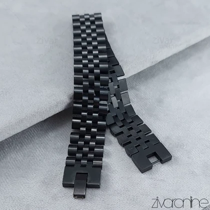 دستبند رولکس مردانه پهن مشکی 40153