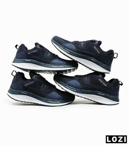 کفش کتانی طبی زنانه و مردانه سرمه ای SKECHERS archfit v02