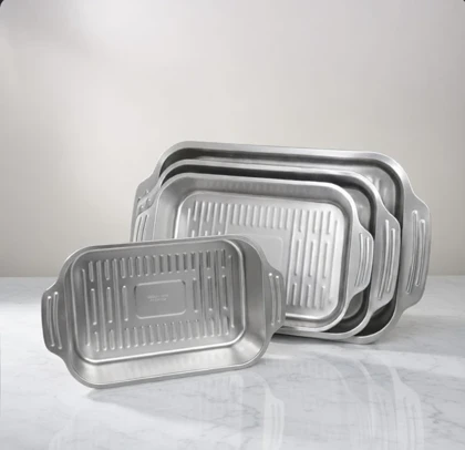 تابه گریه دسته دار استیل سیلور