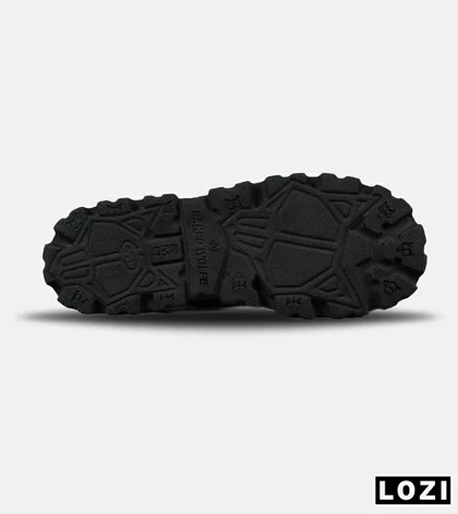 کفش کتانی ساق‌دار مشکی Naked Wolfe مدل 7623