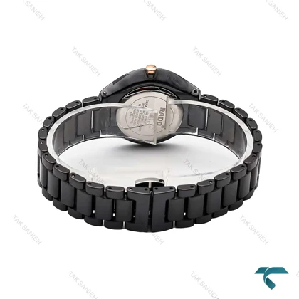ساعت رادو زنانه سرامیکی مشکی ایندکس نگین Rado-6537-L