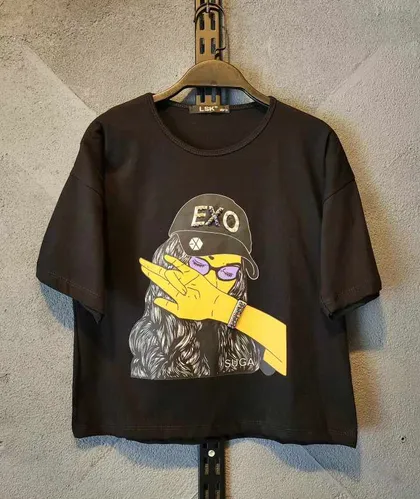 کراپ دخترانه EXO
