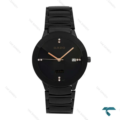 ساعت مچی رادو مردانه مشکی وسط سرامیکی عقربه رزگلد Rado-7282-G