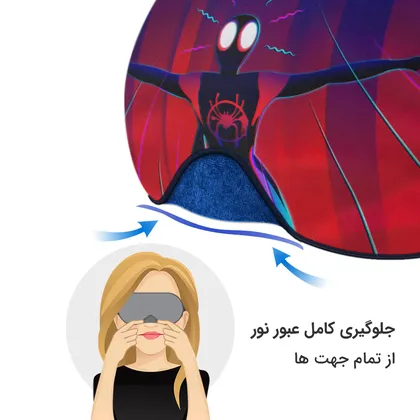 چشم بند بچگانه کاوا ماسک مدل مرد عنکبوتی کد40