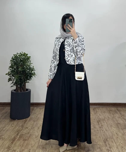 ست کت و سارافون بلند پرنده 1