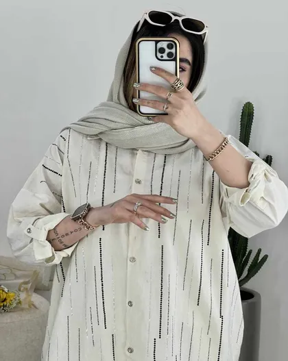 شومیز مزونی نگین دوزی(41)کد3471