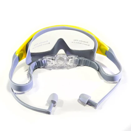 عینک شنا فرم بزرگ سیلیکونی حرفه ای در رنگ بندی