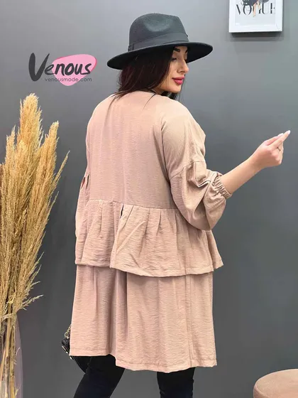 مانتو عروسکی جلو گلدوزی