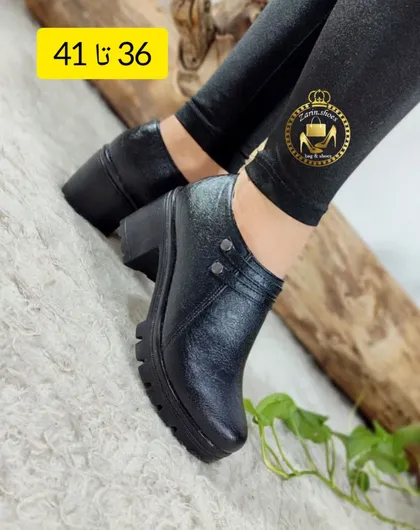 کفش طبی مجلسی و اداری زنان مدل دیفن چرمی