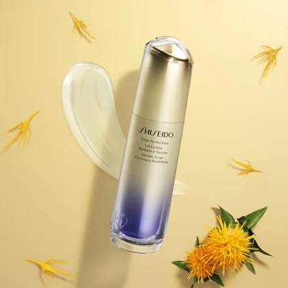 سرم روشن‌کننده و لیفتینگ پوست شیسیدو مدل Vital Perfection LiftDefine حاوی ویتامین C و عصاره گیاهان حجم 40 میلی‌لیتر
