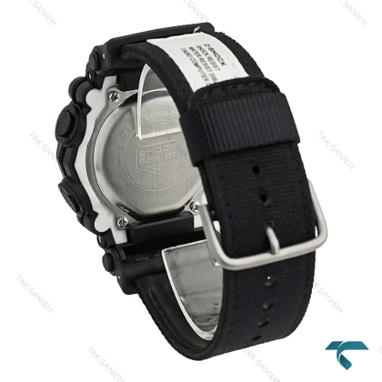 ساعت مچی جیشاک GA-900C مشکی بند برزنتی Gshock-7936-G