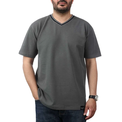 تیشرت آستین کوتاه یقه هفت مردانه کاکتوس مدل 2612546