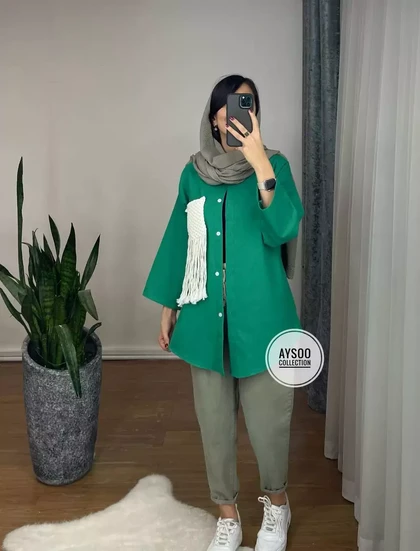 مانتو لینن مزونی هیوا با ارسال رایگان
