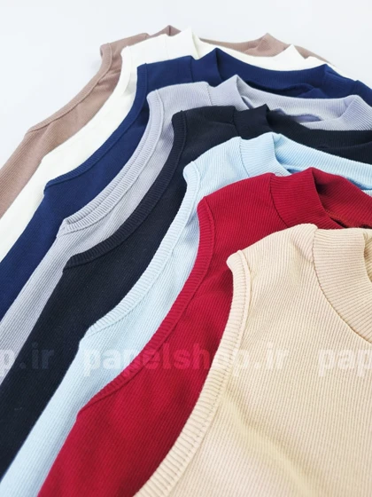 کراپ تاپ کبریتی یقه سه سانتی