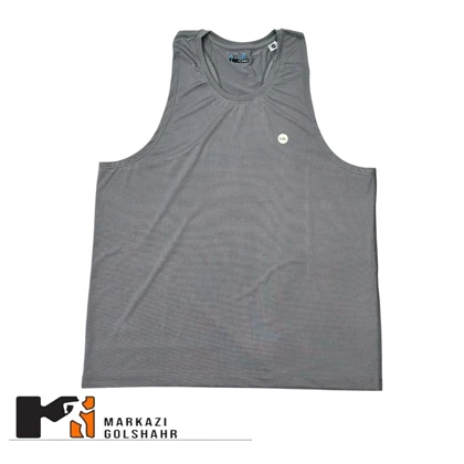 تیشرت ورزشی آستین حلقه‌ای مردانه ملانژ کد 70850