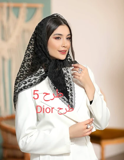 روسری سه گوش گیپور دانتل