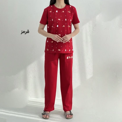 ست زنانه تیشرت شلوار پاپی‌لند | آی بولک