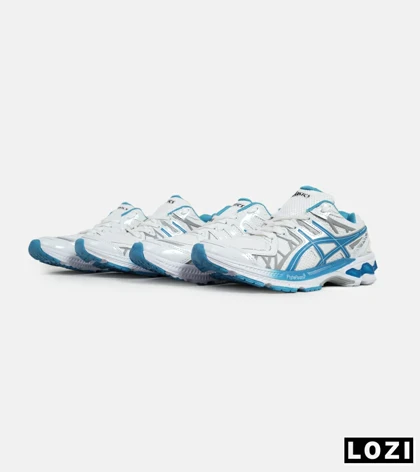 کفش کتانی مردانه سفید آبی ASICS KAYANO 20
