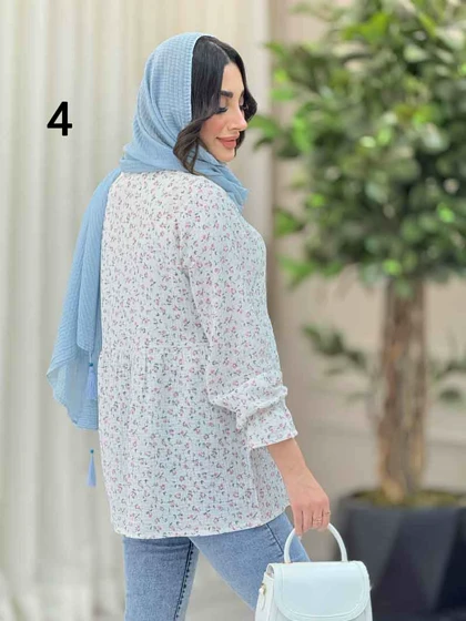 شومیز طرح دار ارغوان