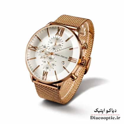 ساعت مچی مردانه اورجینال موتور ژاپن برند مینی فوکوس سه موتور مدل Mf0236G.2 بند حصیری