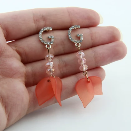 گوشواره دخترانه مدل حروف G