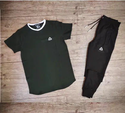 ست تیشرت آستین کوتاه و شلوار REEBOK رنگ سبز