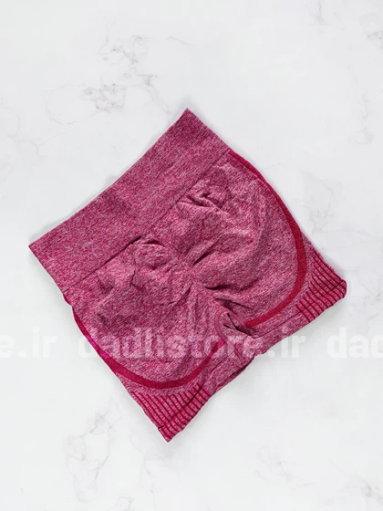 شورتک ورزشی سیملس پشت چروک برفکی